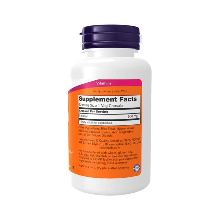 Inositol 500mg 100 cápsulas Now Foods