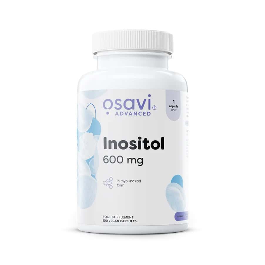 Inositol 600 mg Osavi em cápsulas, frasco com 100 cápsulas para suporte metabólico e equilíbrio hormonal