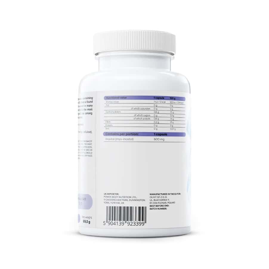 Inositol 600 mg Osavi em cápsulas, frasco com 100 cápsulas para suporte metabólico e equilíbrio hormonal