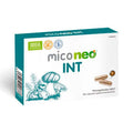 Frasco do Mico Neo INT com 60 cápsulas da NeoVital Health, suplemento com cogumelos medicinais para suporte intestinal e imunológico.