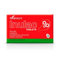 Embalagem do Inulac com 30 comprimidos da Soria Natural, suplemento digestivo para equilíbrio da flora intestinal.