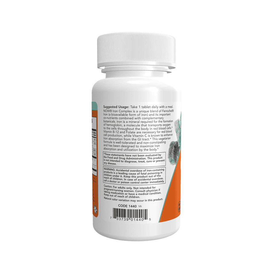 Iron Complex 100 Comprimidos Now Foods