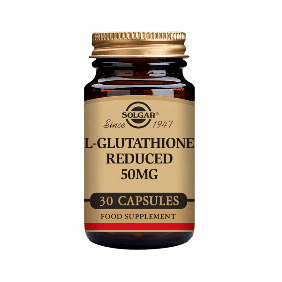 L-Glutationa Reduzida 50mg 30 Cápsulas Solgar é um suplemento de alta qualidade que atua como um poderoso antioxidante natural e desintoxicante.