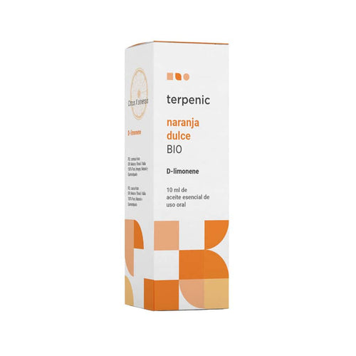 O Óleo Essencial de Laranja Doce Bio Terpenic é um suplemento alimentar de uso oral, apresentado em frasco de 10 ml.