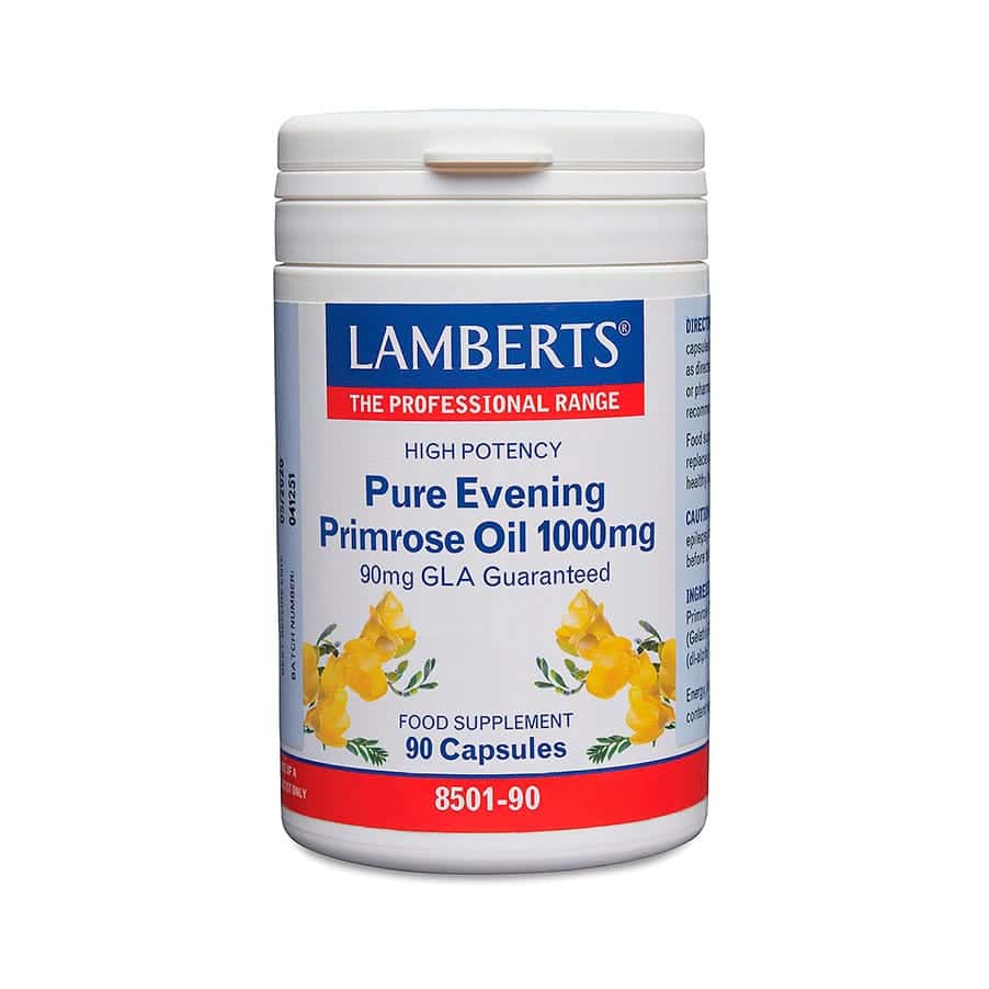 Aceite puro de onagra 1000 mg, 90 cápsulas Lamberts