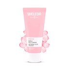Leite de limpeza calmante de amêndoa Weleda 75ml para peles sensíveis, limpa suavemente sem agredir.