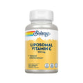 Suplemento de vitamina C liposomal Solaray de 500 mg, frasco con 100 cápsulas, fórmula liposomal para una alta absorción y refuerzo del sistema inmunológico.