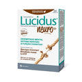 Frasco do Lucidus Neuro+ com 30 cápsulas da Farmodiética, suplemento para suporte da memória, concentração e desempenho cognitivo.