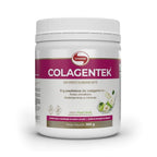 Complemento alimenticio a base de colágeno hidrolizado, que aporta 9 g por ración, enriquecido con vitaminas y minerales que favorecen la formación de colágeno y el mantenimiento de una piel y un cabello saludables.