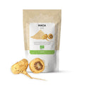 Maca em Pó 125g BioSamara em embalagem de 125 gramas, suplemento alimentar em pó à base de raiz de maca peruana.