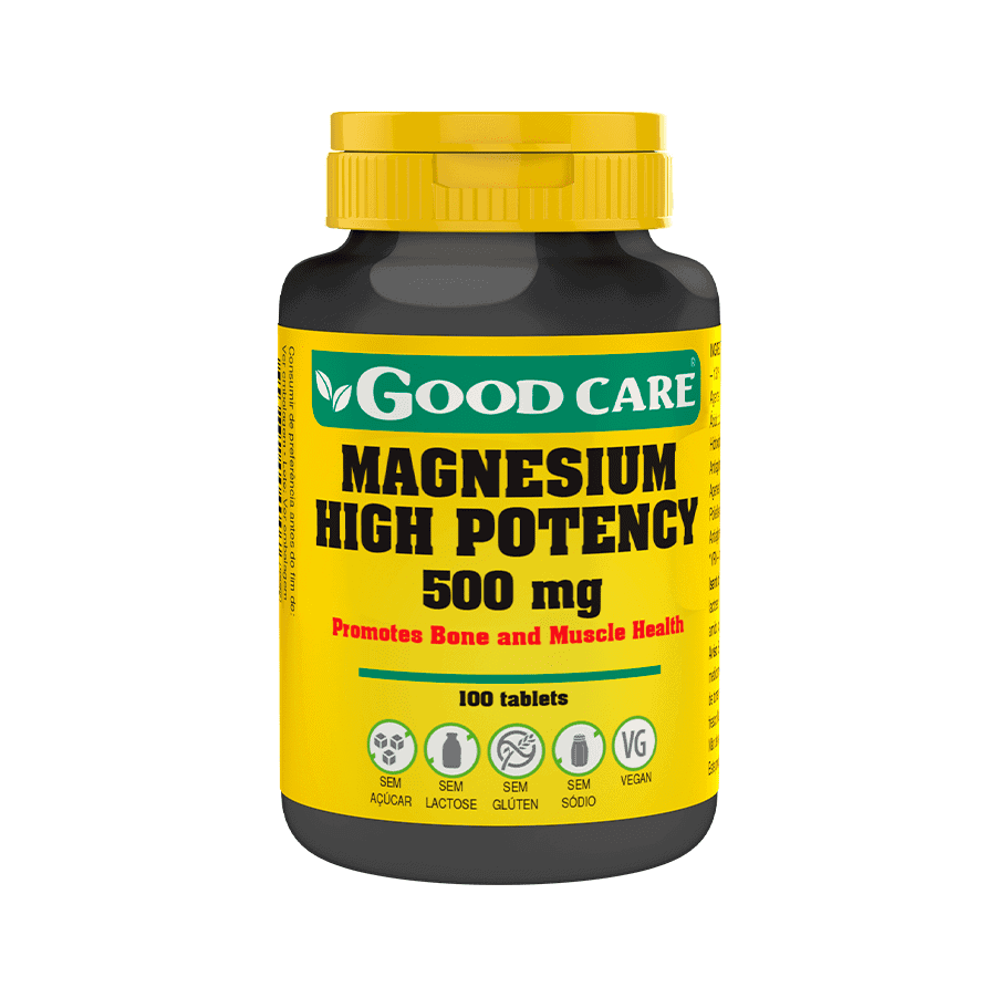 Magnésio Alta Potência 500mg 100 Comprimidos Good Care