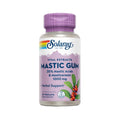 Suplemento Solaray Mastic Gum, frasco con 45 cápsulas, resina natural de pistacho y lentisco para favorecer la digestión y el bienestar gastrointestinal.