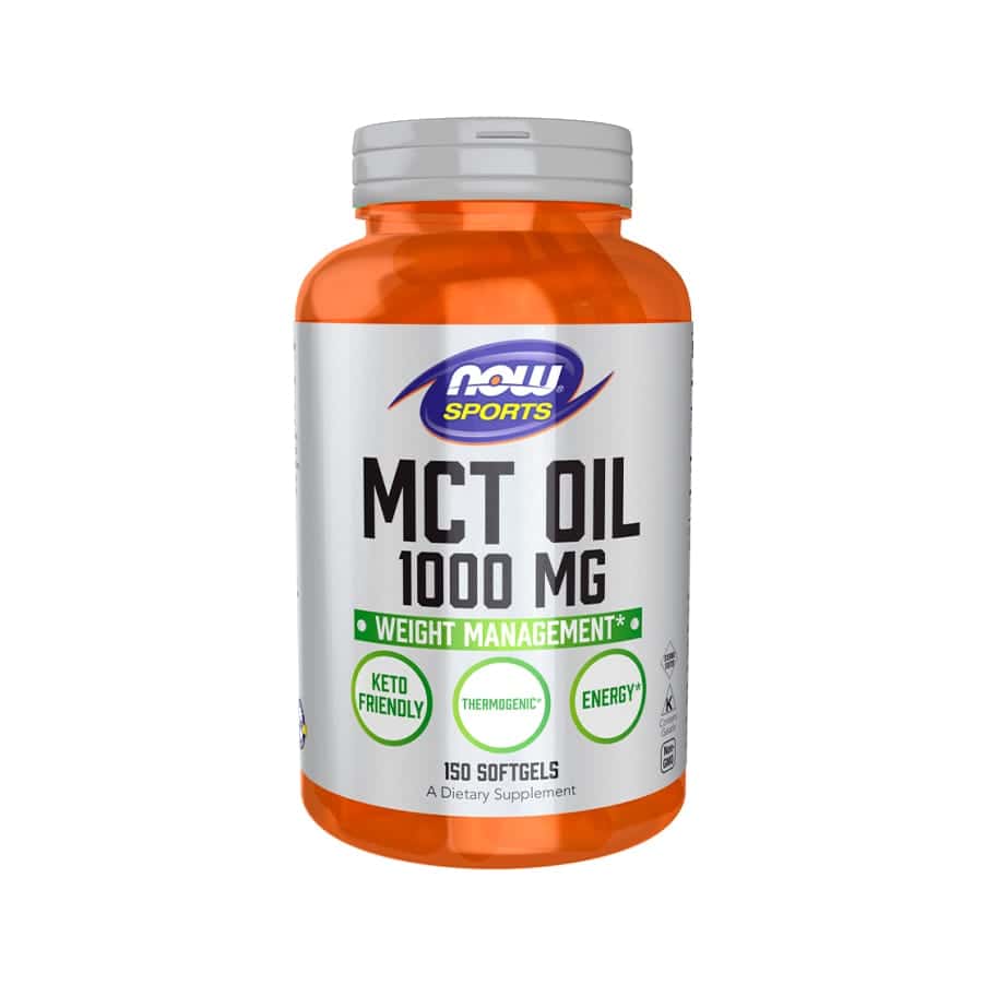 MCT Oil 1000mg 150 Cápsulas Now Foods