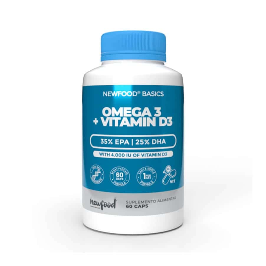 Omega 3 + Vitamina D3 60 Cápsulas NewFood