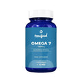 Cápsulas de Omega 7 de 1000 mg de New Food, en un frasco de 60 unidades, un complemento rico en ácidos grasos para la hidratación de la piel y el bienestar general.