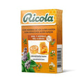 Pastillas Ricola de miel y hierbas en envase de 50 g, elaboradas con miel natural y 13 hierbas suizas para aliviar y calmar la garganta.