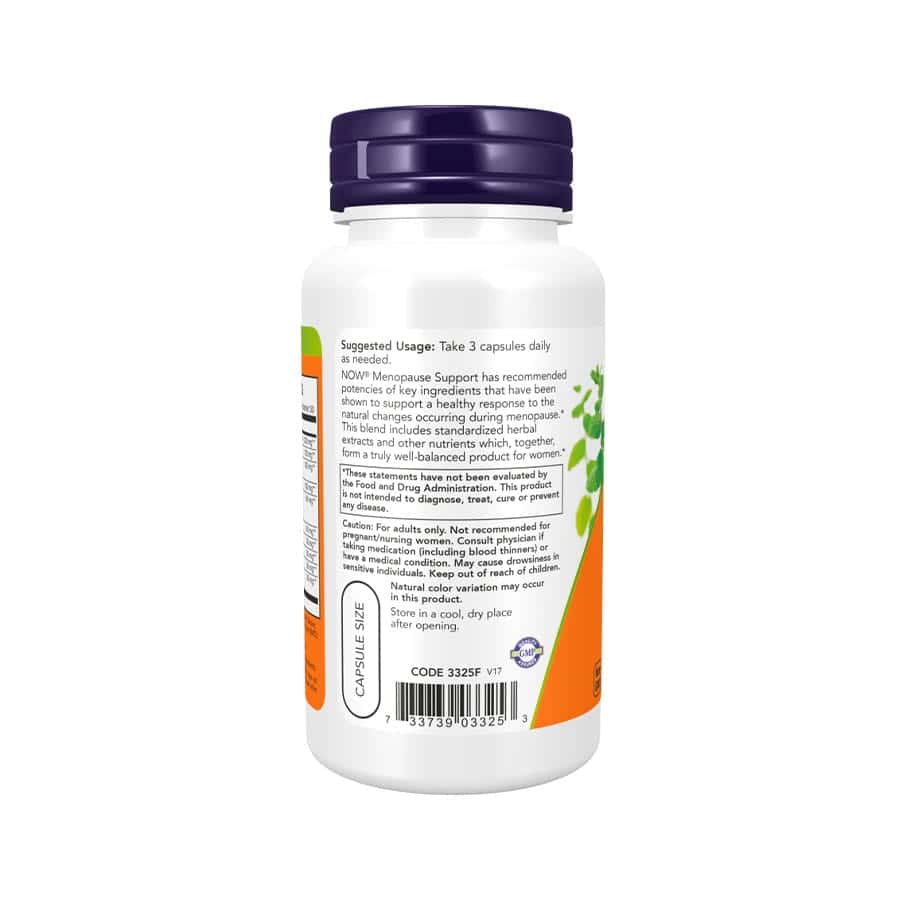 Menopause Support 90 Cápsulas Vegetais Now Foods