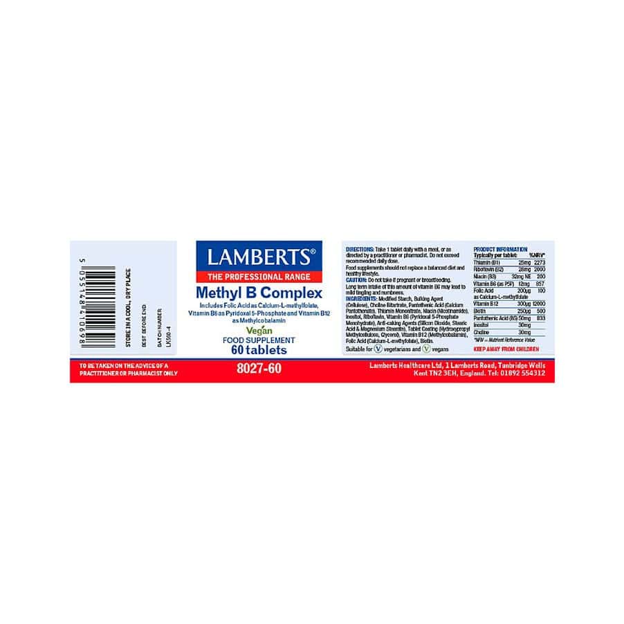 Methyl B Complex 60 Comprimidos Lamberts
