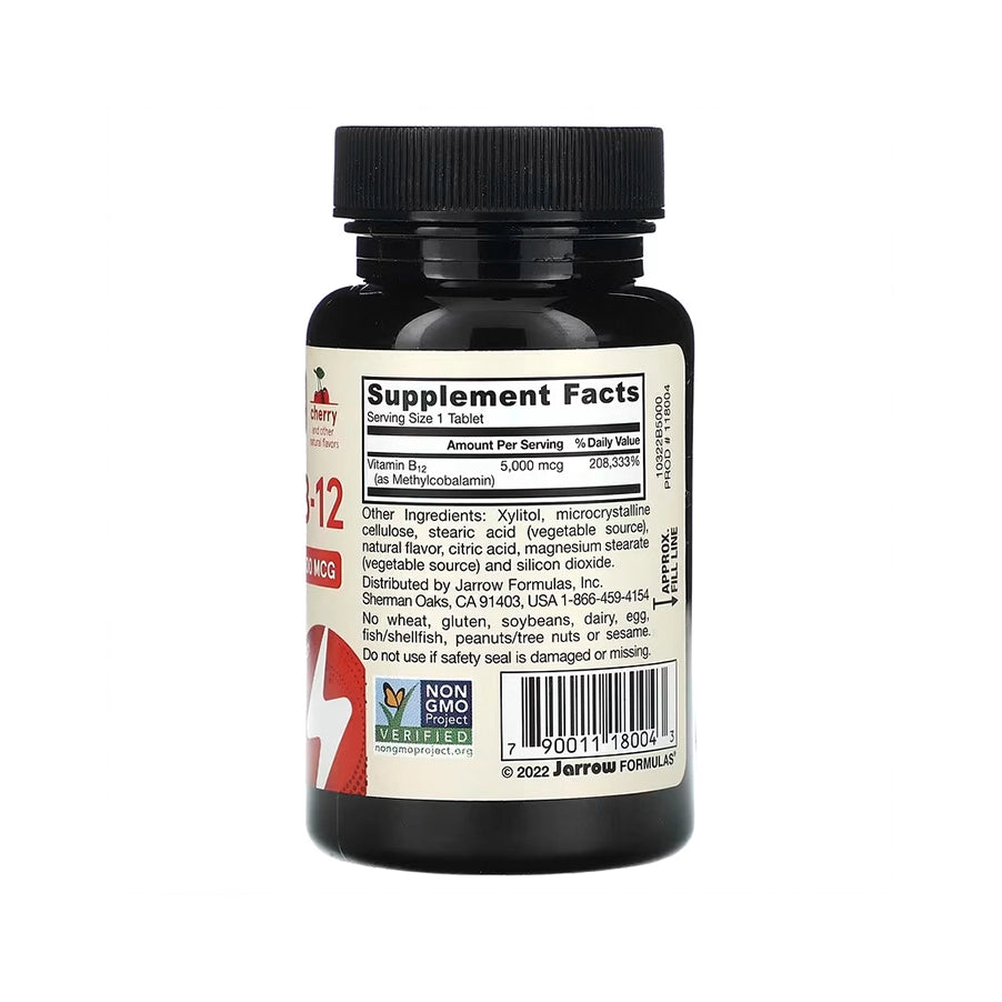 Methyl B12 e Methyl Folate 60 Comprimidos Jarrow Formulas suplemento alimentar com vitamina B12 e folato ativos