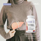 NAC Detox Osavi em cápsulas, frasco com 60 cápsulas para suporte da desintoxicação e função antioxidante