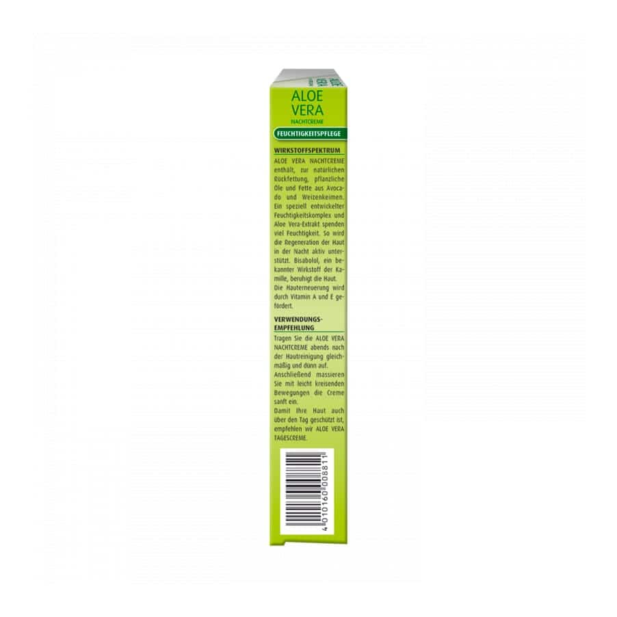 Aloe Vera Creme de Noite 50ml Hubner