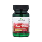 Nattokinase 100 mg Swanson em cápsulas, frasco com 30 cápsulas para suporte da circulação e saúde cardiovascular
