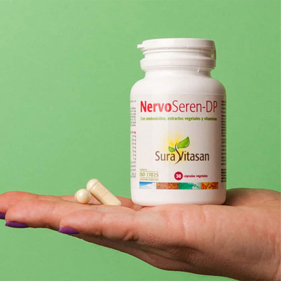 NervoSeren-DP Sura Vitasan em cápsulas para apoio do sistema nervoso e relaxamento