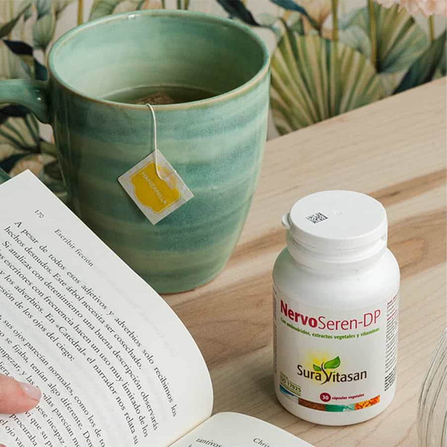NervoSeren-DP Sura Vitasan em cápsulas para apoio do sistema nervoso e relaxamento