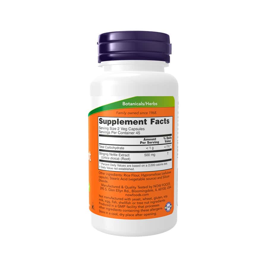 Ahora disponible en frasco de 90 cápsulas, extracto de raíz de ortiga de 250 mg, un suplemento natural para el cuidado del sistema urinario y la próstata.