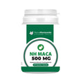 NH Maca 500mg 100 cápsulas da Novo Horizonte em frasco branco.