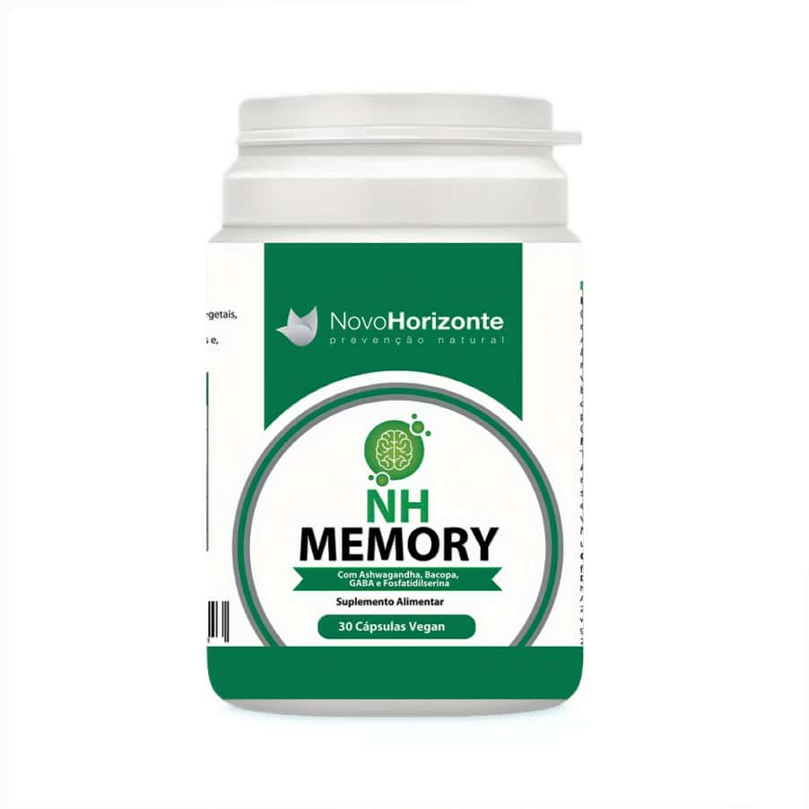 NH Memory 30 cápsulas Novo Horizonte suplemento alimentar para memória e concentração em cápsulas