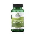 Inhame Selvagem 400 mg Swanson, suplemento alimentar à base de raiz de inhame selvagem, em embalagem de 60 cápsulas.