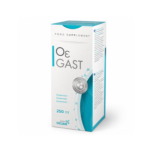 O3 GAST de ActivOzone es un complemento alimenticio líquido desarrollado para integrarse en la rutina diaria de los adultos.