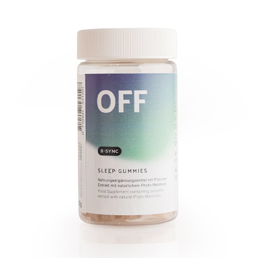 OFF 30 gomas B-Sync suplemento alimentar em gomas para relaxamento e equilíbrio do sistema nervoso