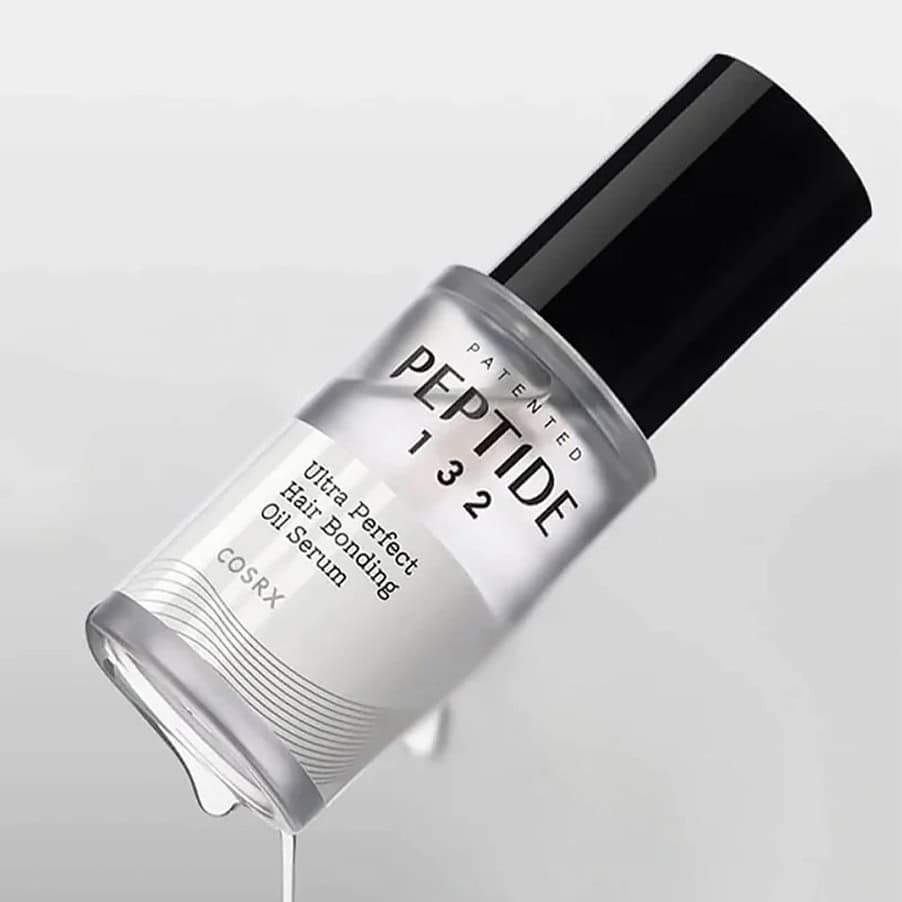 oleo serum capilar cosrx peptide 132 ultra perfect hair bonding em frasco de 28ml para reparar e proteger o cabelo danificado
