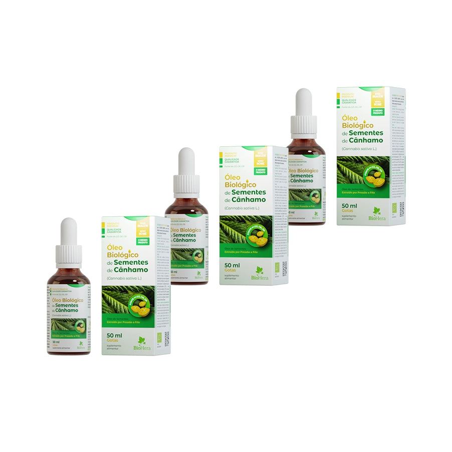 Aceite Ecológico de Semillas de Cannabis Sativa 3 x 50 ml BioHera