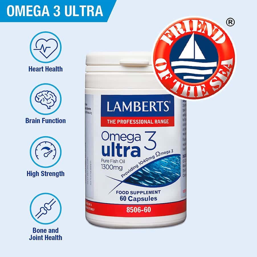 Ultra Omega 3 1300mg 60 Cápsulas Lamberts