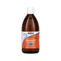 Omega 3 Fish Oil 500ml Now Foods em embalagem de suplemento alimentar líquido à base de óleo de peixe.