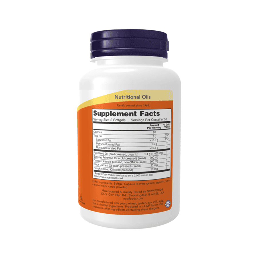Ómega 3-6-9 1000 mg 100 Cápsulas Now Foods