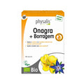Onagra + Borragem 40 Cápsulas Physalis, suplemento alimentar biológico com óleos de onagra e borragem, fonte de GLA, para o conforto feminino e manutenção de uma pele saudável.
