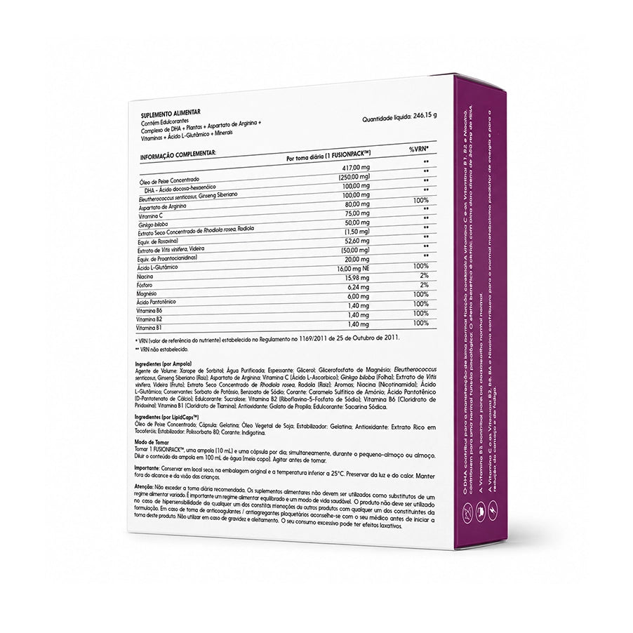 Optimemo Flash Function Pack 20 ampollas + 20 cápsulas Bioceutica, un complemento alimenticio con DHA, ginseng siberiano, ginkgo biloba, rodiola y vitaminas del complejo B para la memoria y la concentración.