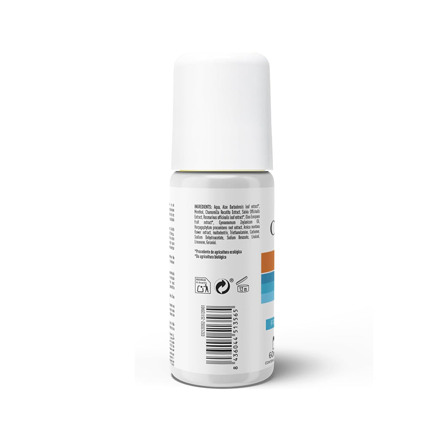 Oseogen Rescue Gel Roll-On Drasanvi, gel com árnica e extratos vegetais, em embalagem de 60 ml.