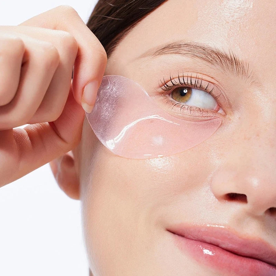 Patches de hidrogel The Peptide Collagen da COSRX para o contorno dos olhos, em embalagem de 85 g com 60 unidades.