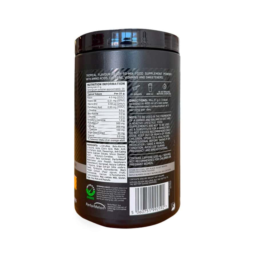 Platinum Pre-Workout Tropical 420gr Optimum Nutrition