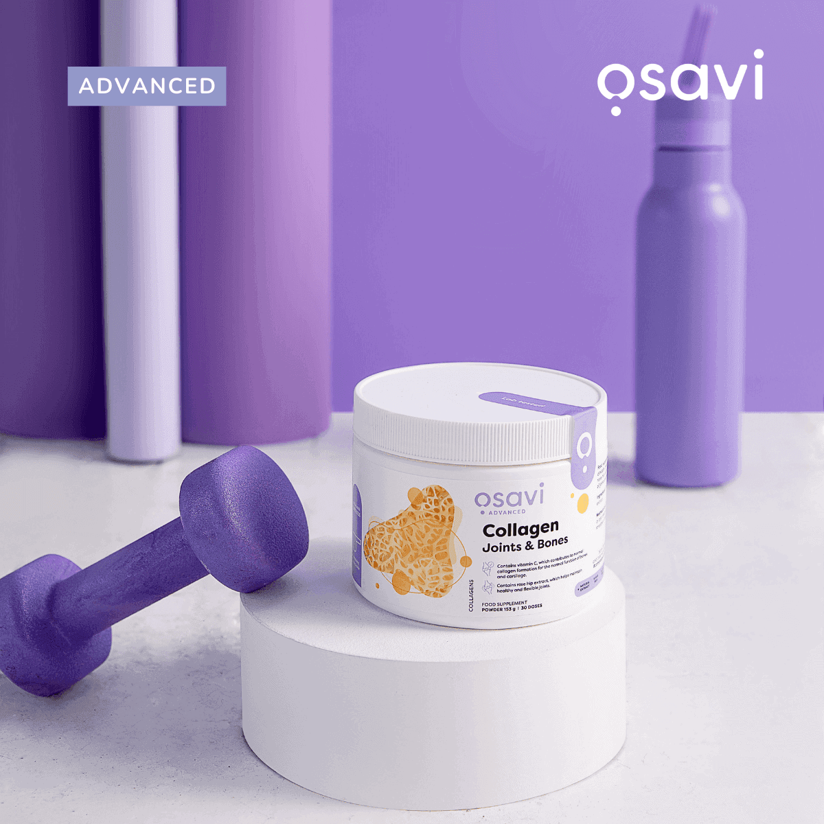 Collagen Peptides Articulações e Ossos 153gr Osavi