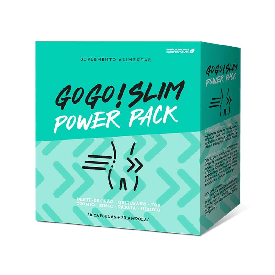 Go Go Slim Power Pack 30 Ampolas + 30 Cápsulas Farmodiética