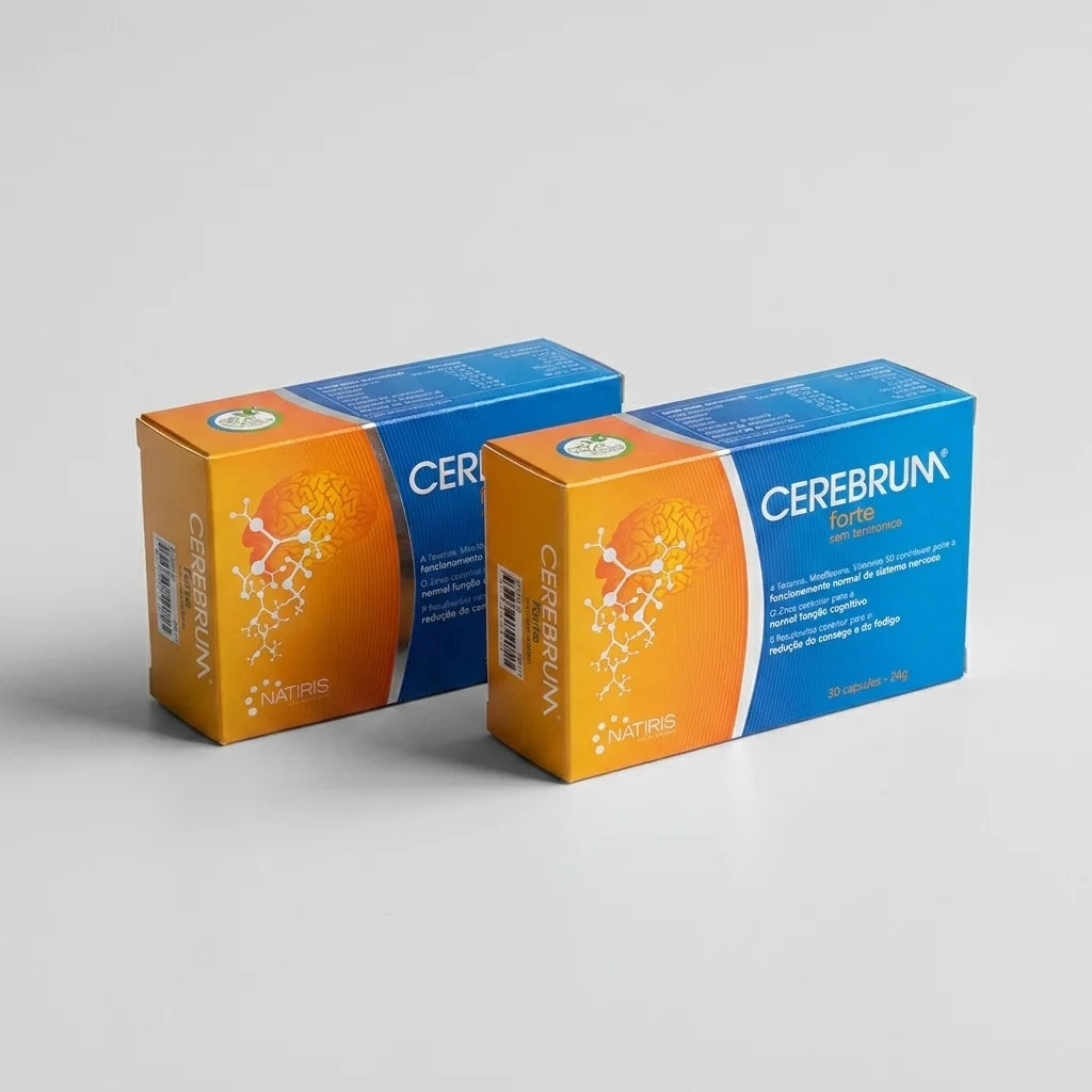Cerebrum Forte Natiris 30 cápsulas com ómega 3, vitaminas, minerais e extratos vegetais
