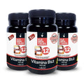 Vitamina B12 100 mcg Novadiet Pack 3 com 120 comprimidos mastigáveis para energia, sistema nervoso e redução da fadiga
