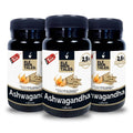 Ashwagandha Novadiet pack com 3 embalagens de 30 cápsulas vegetais suplemento alimentar

