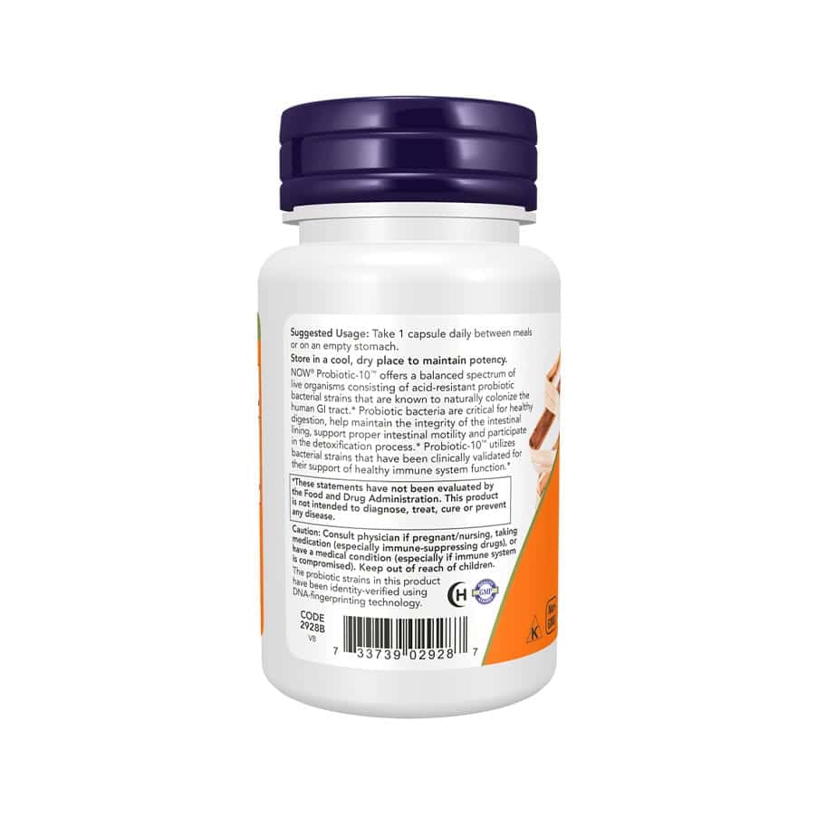 Probiótico-10 50 mil millones 50 cápsulas Now Foods